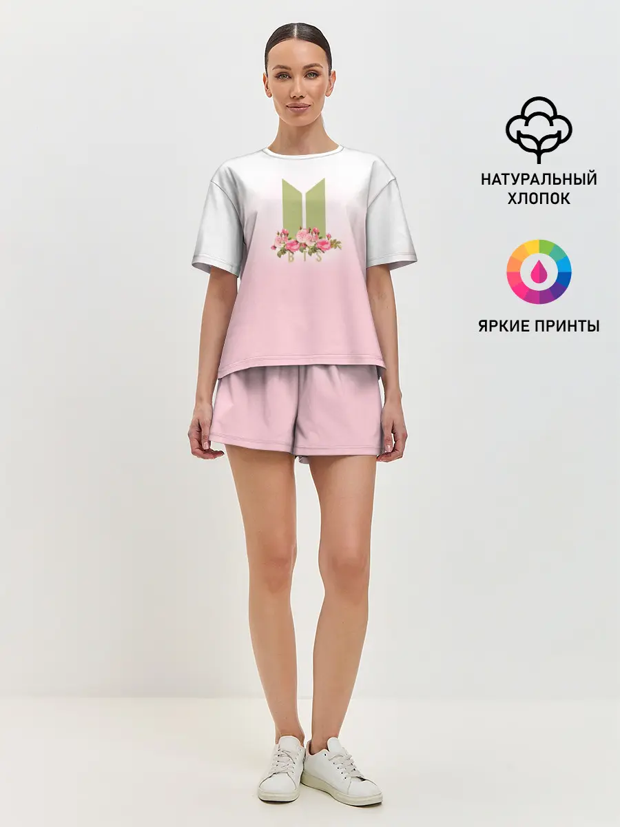 Женская пижама с шортами / BTS