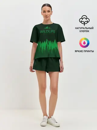 Женская пижама с шортами / adventure