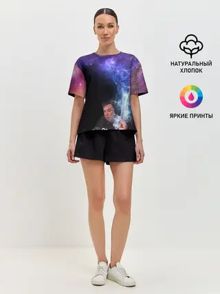 Женская пижама с шортами / Elon Musk space Илон Маск