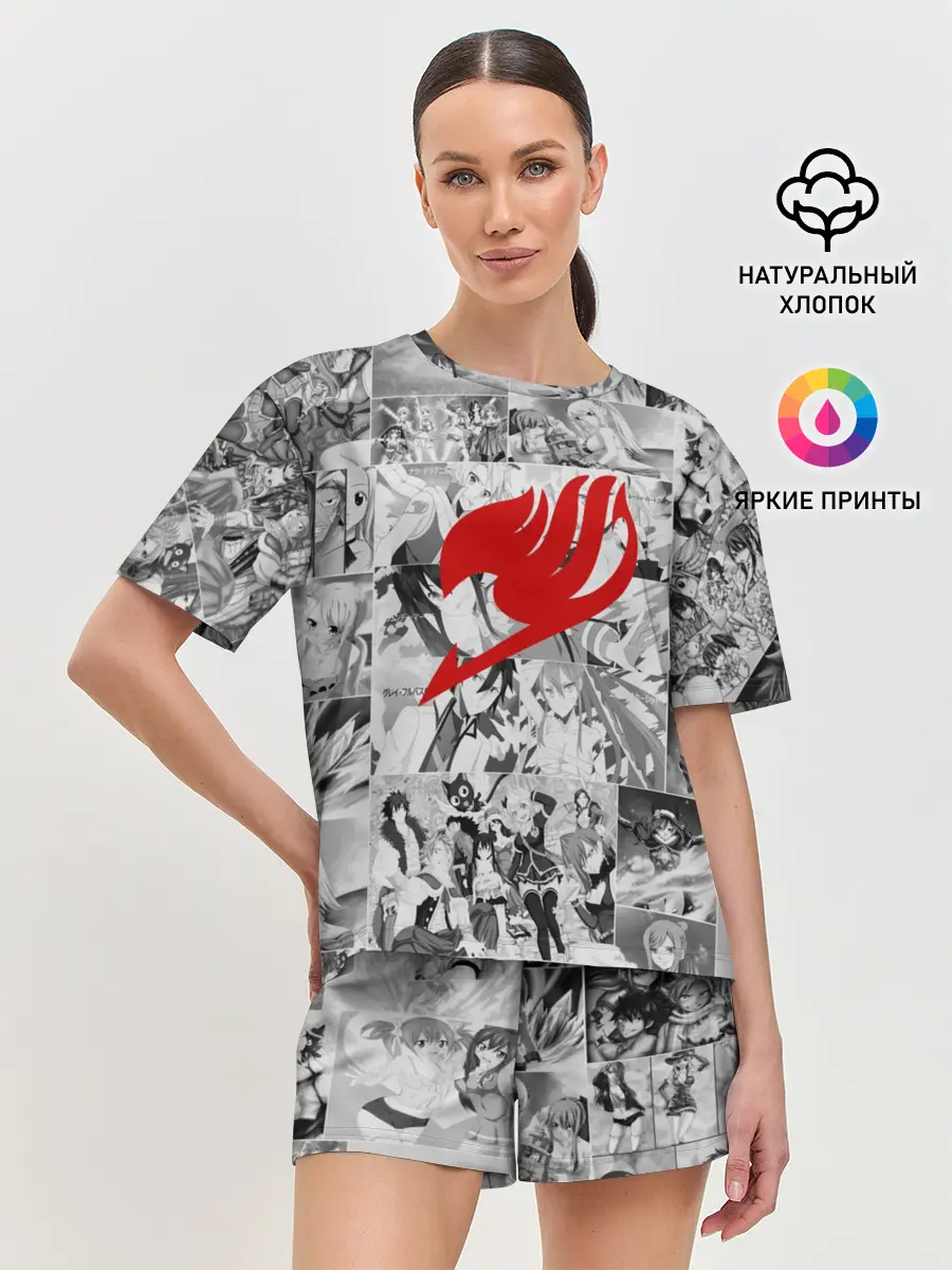 Женская пижама с шортами / Все герои Фейри Тейл