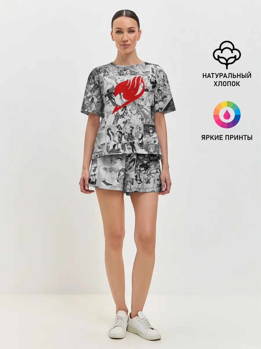 Женская пижама с шортами / Все герои Фейри Тейл