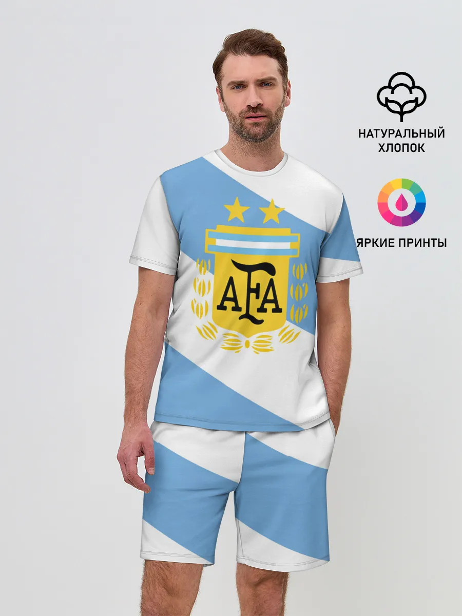 Мужской костюм с шортами / Сборная Аргентины + спина