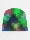 Детская шапка / Разноцветный геометрический уз