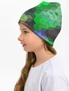 Детская шапка / Разноцветный геометрический уз