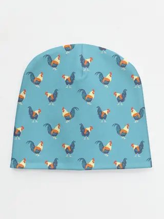 Детская шапка / Петушки паттерн