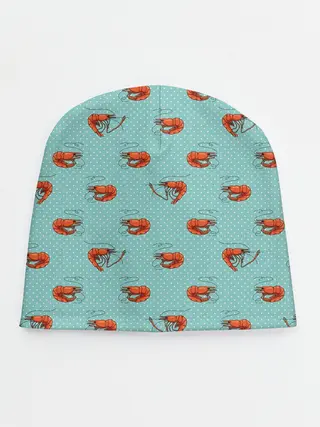 Детская шапка / Креветки паттерн