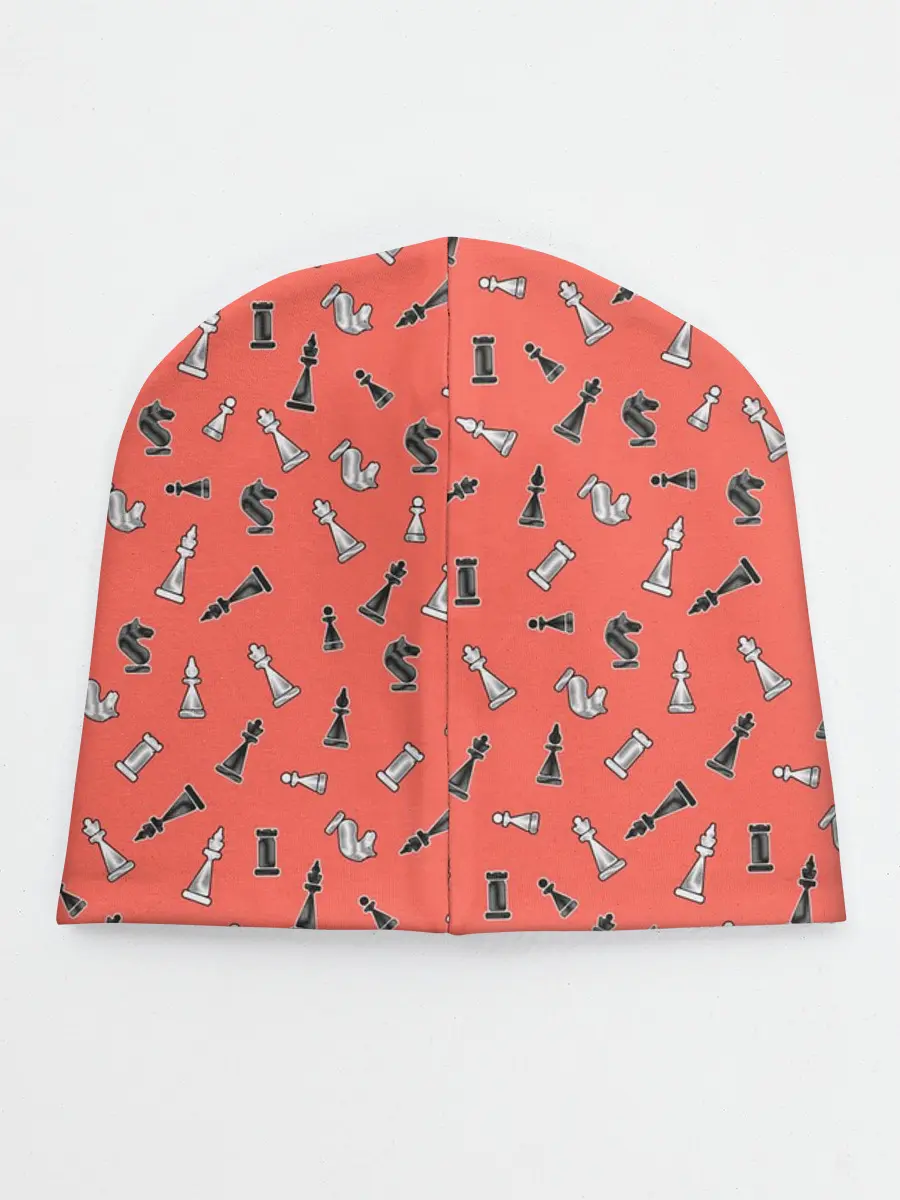 Детская шапка / Шахматы паттерн