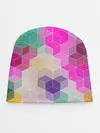 Детская шапка / Абстрактный разноцветный узор