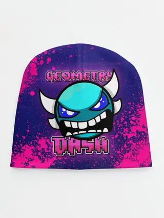 Детская шапка / Geometry Dash