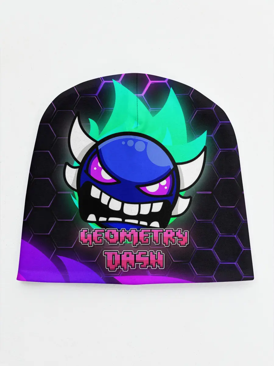Детская шапка / Geometry Dash