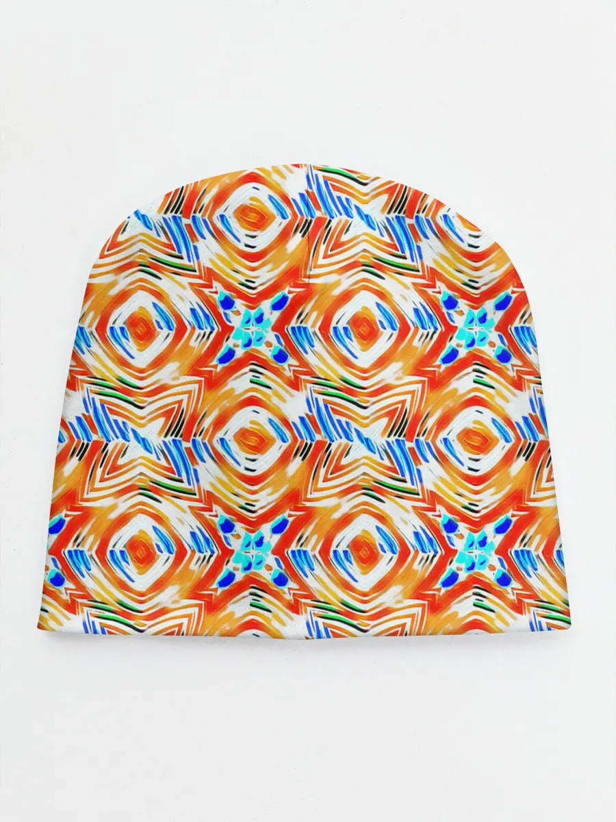 Детская шапка / Летний абстрактный узор