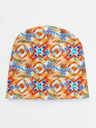 Детская шапка / Летний абстрактный узор