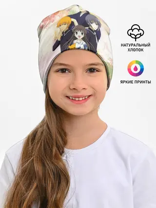Детская шапка / Корзинка фруктов персонажи