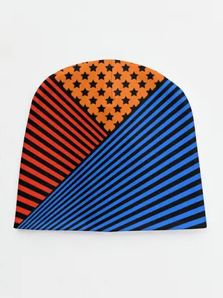 Детская шапка / Комбинированный полосатый узор