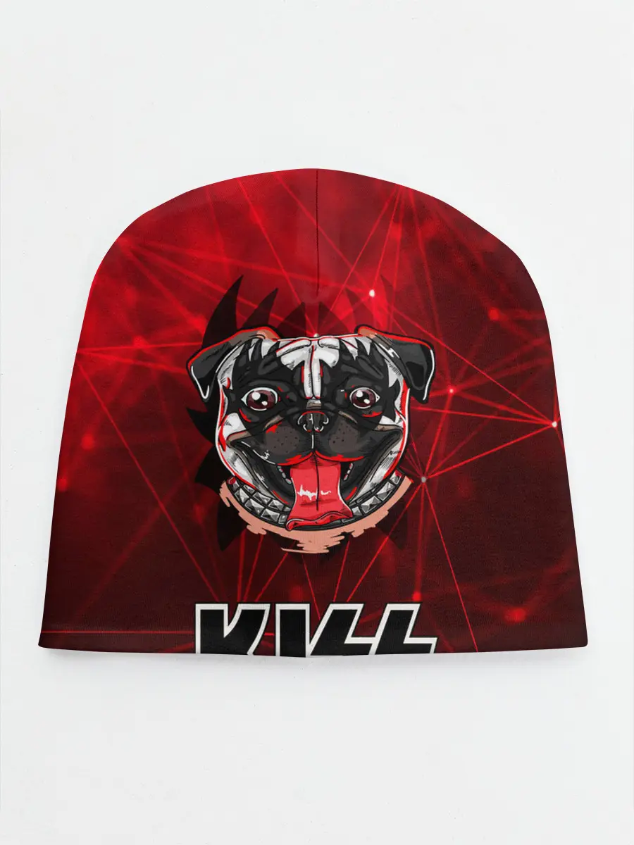 Детская шапка / Собака в стиле KISS
