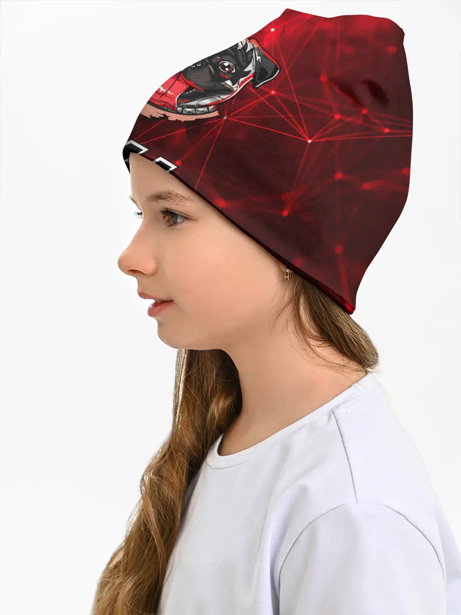 Детская шапка / Собака в стиле KISS