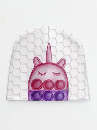 Детская шапка / POP IT ЕДИНОРОГ | ПОП ИТ