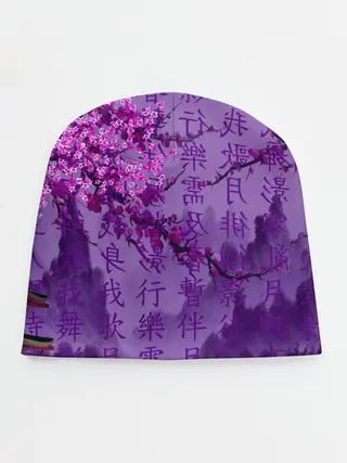 Детская шапка / фиолетовый китай