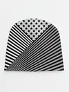 Детская шапка / Полосатый комбинированный узор