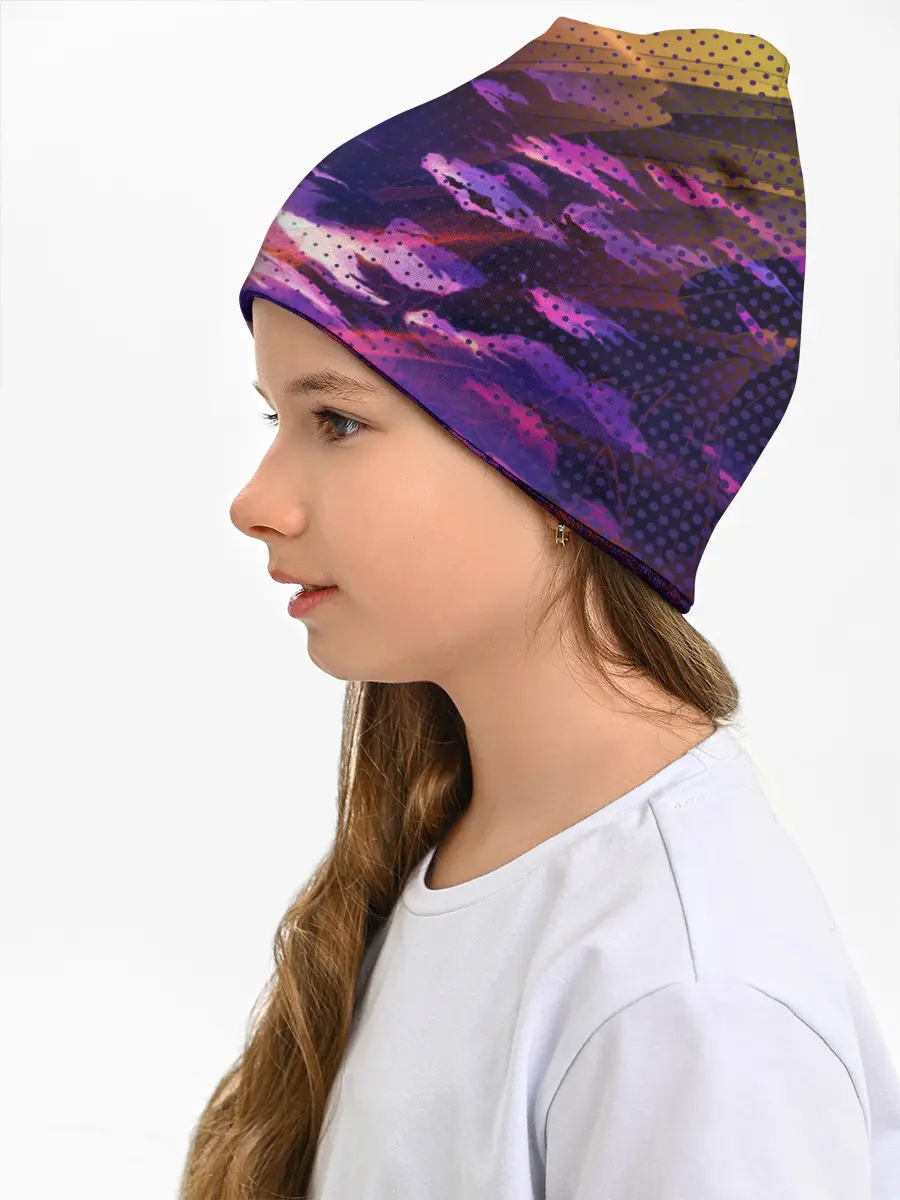 Детская шапка / Закат. Облака