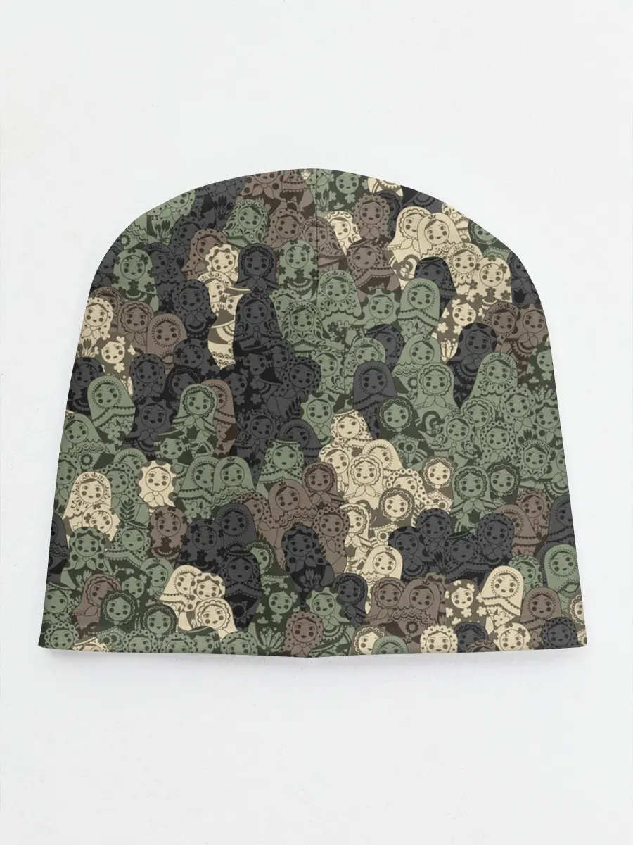 Детская шапка / Камуфляж из матрёшек