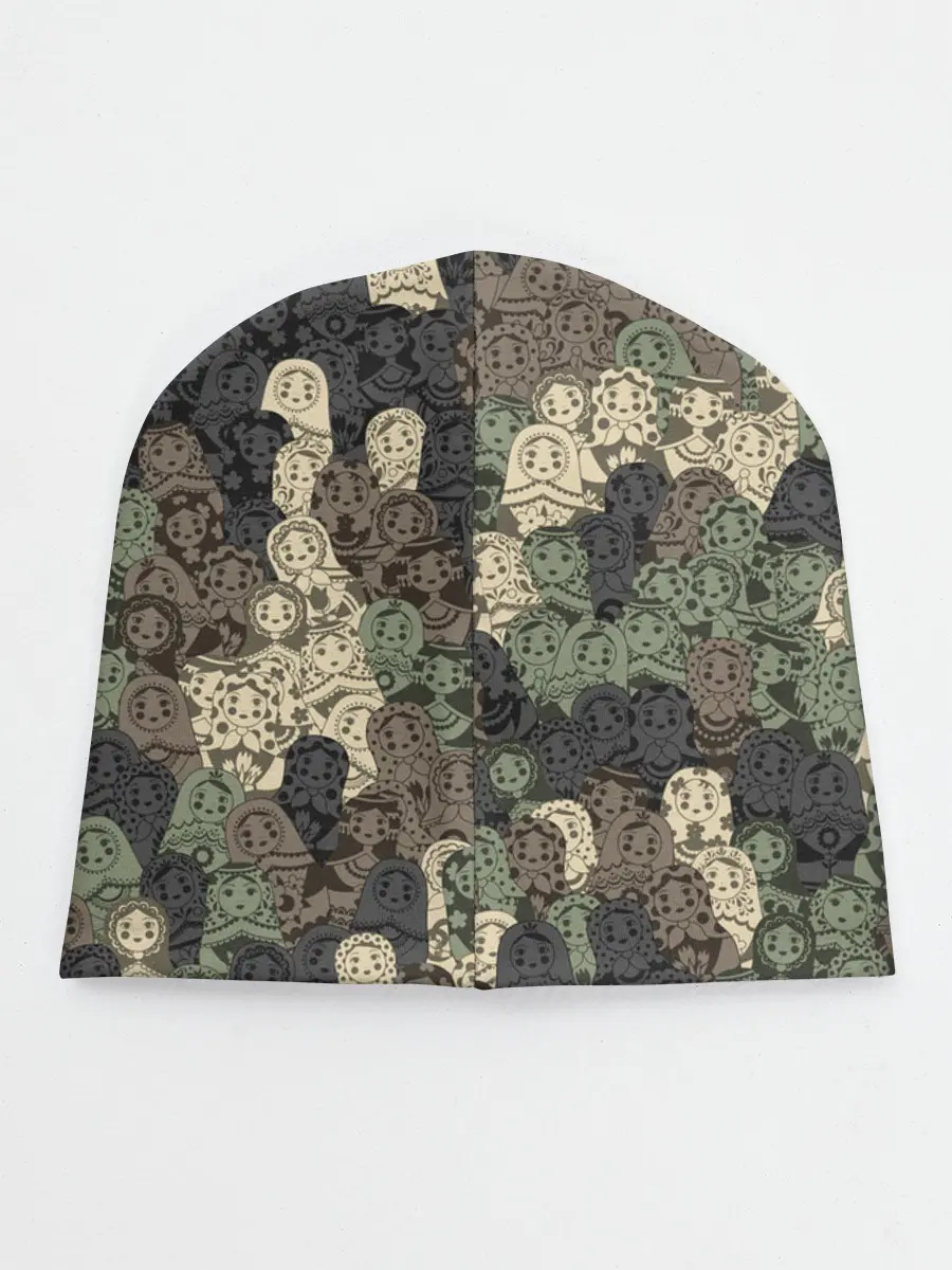 Детская шапка / Камуфляж из матрёшек