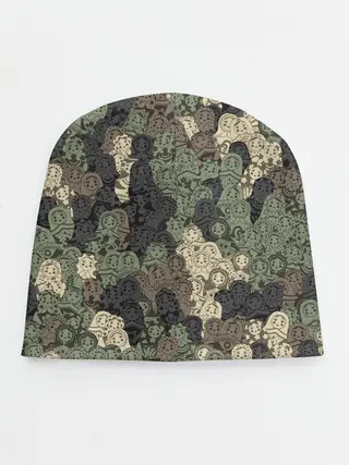 Детская шапка / Камуфляж из матрёшек