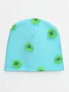 Детская шапка / Зеленые Цветочки