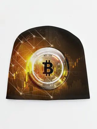Детская шапка / КРИПТОВАЛЮТА БИТКОИН