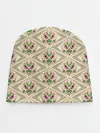 Детская шапка / Арт деко на бежевом фоне