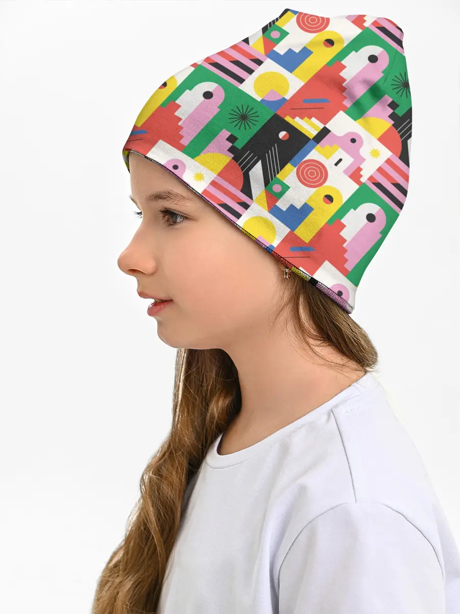 Детская шапка / Геометрия города