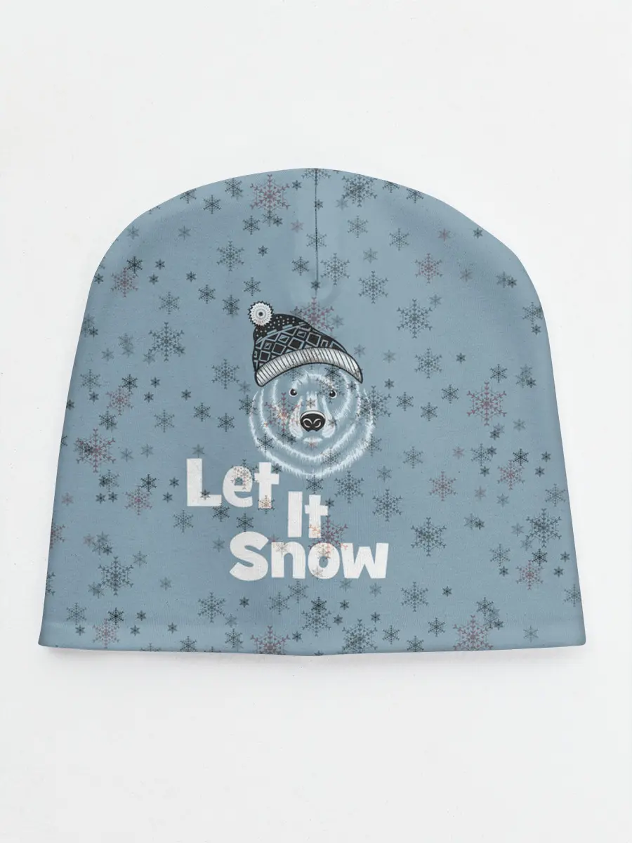 Детская шапка / Зима снежинки