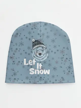 Детская шапка / Зима снежинки