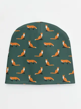 Детская шапка / Лисы паттерн