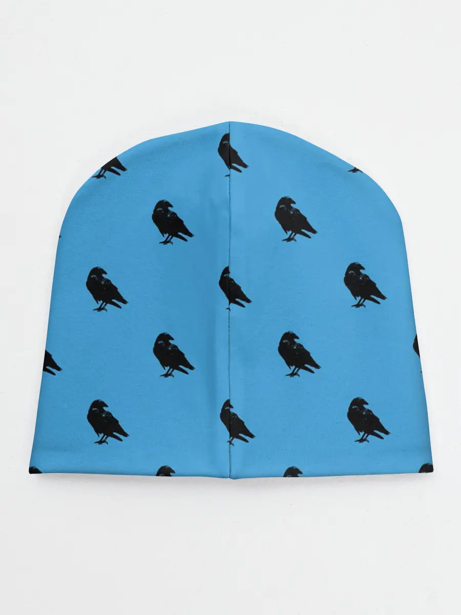 Детская шапка / Вороны паттерн