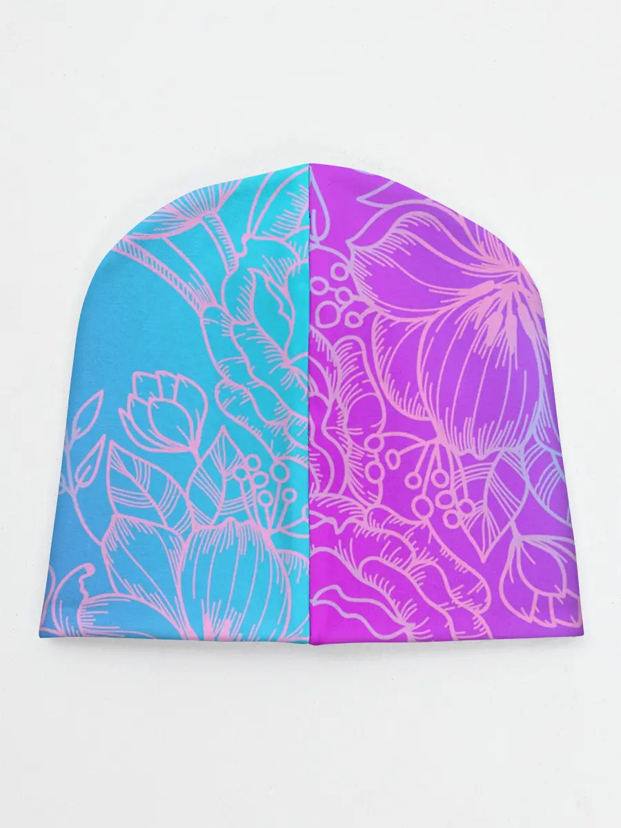 Детская шапка / Цветочный Градиент