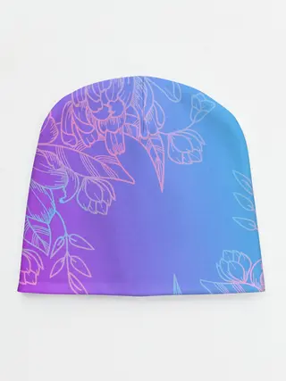 Детская шапка / Цветочный Градиент