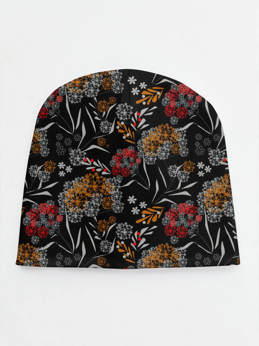 Детская шапка / Цветочный модный узор