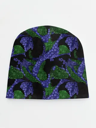 Детская шапка / Абстрактный темный в горох