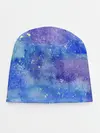 Детская шапка / Акварельные разводы и брызги красок