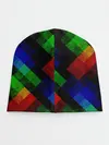Детская шапка / Разноцветный мраморный узор