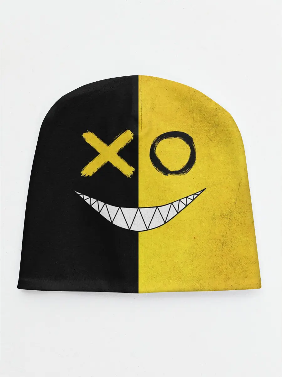 Детская шапка / Yellow and black smile