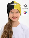 Детская шапка / Yellow and black smile
