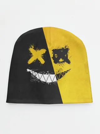 Детская шапка / Yellow and Black Emoji