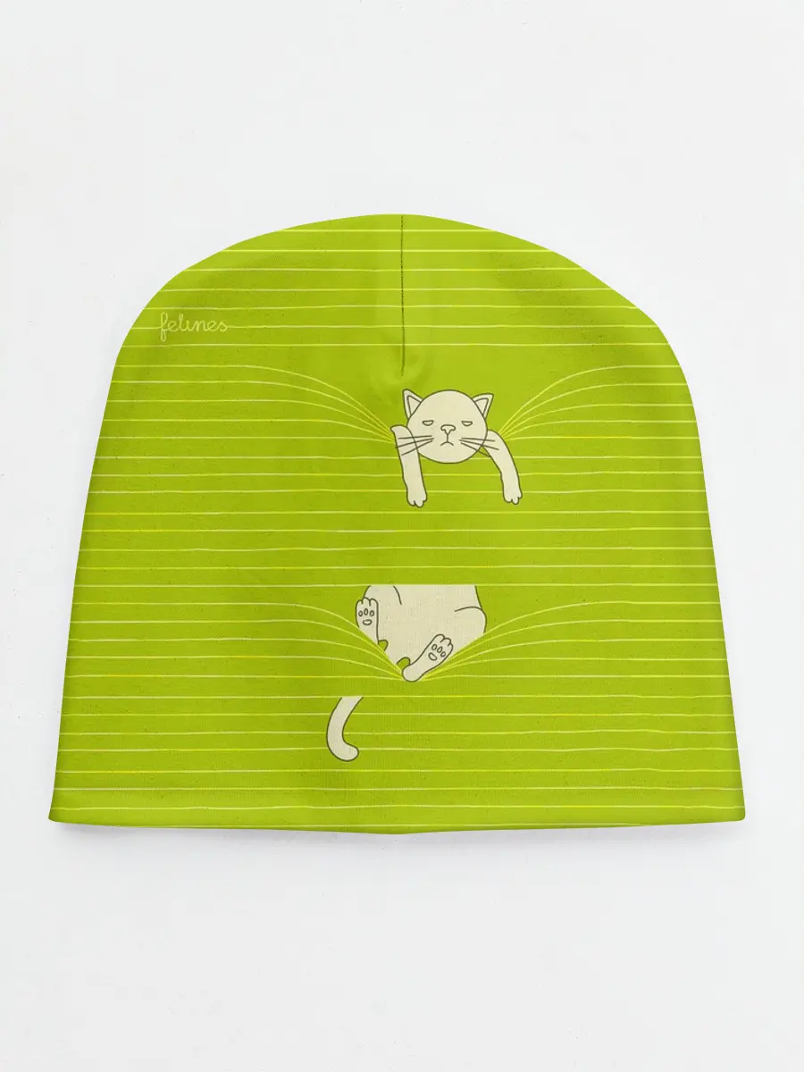 Детская шапка / Котик запутался в нитках