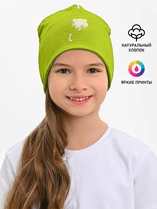 Детская шапка / Котик запутался в нитках