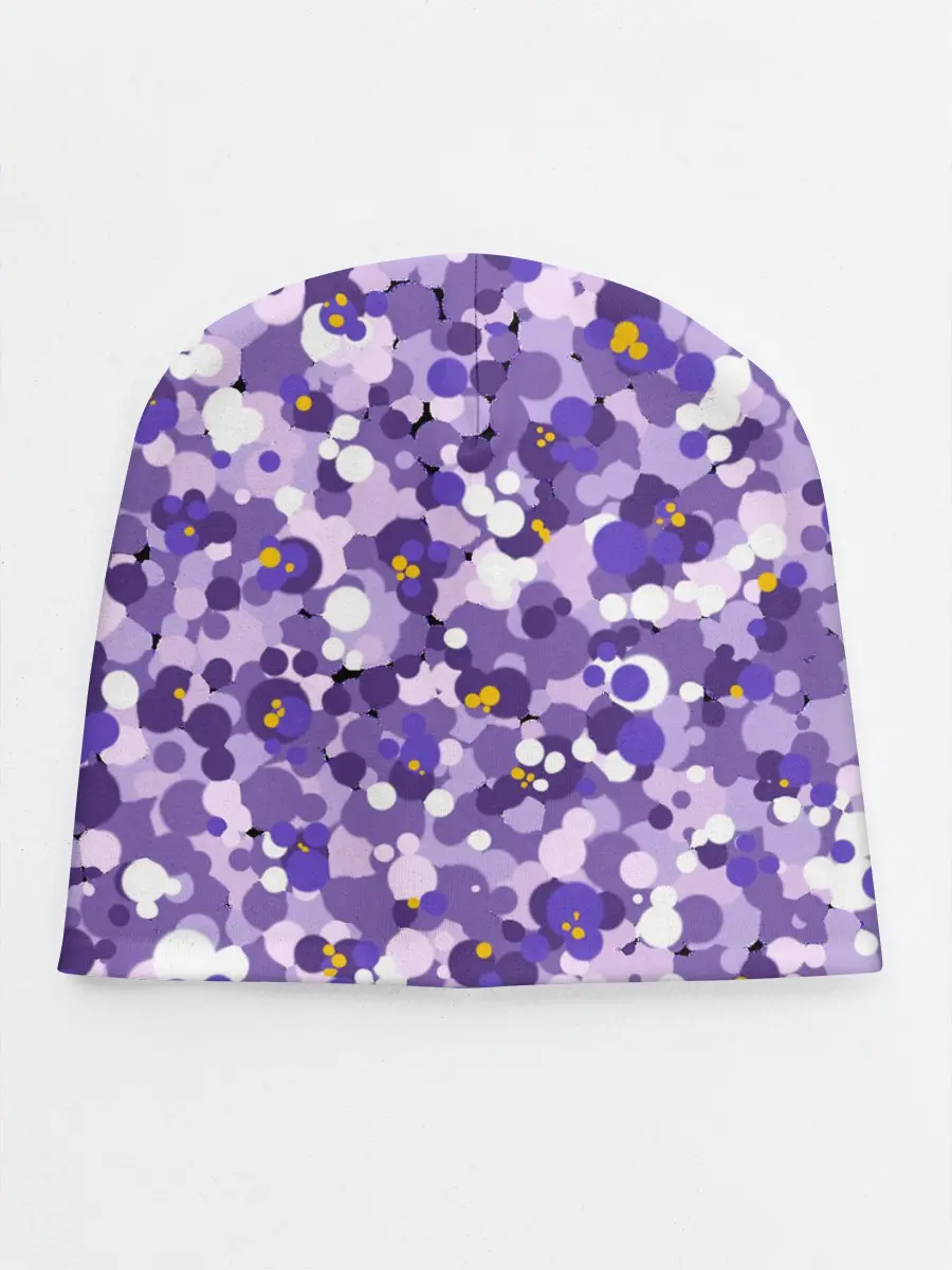 Детская шапка / Анютины глазки узор