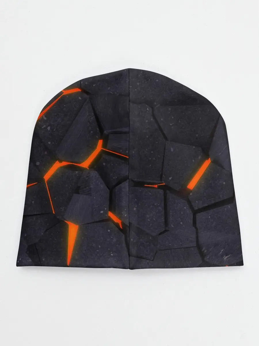 Детская шапка / ТРЕЩИНЫ ЗЕМЛИ | 3D CRACKS | НЕОН