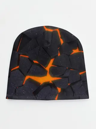 Детская шапка / ТРЕЩИНЫ ЗЕМЛИ | 3D CRACKS | НЕОН