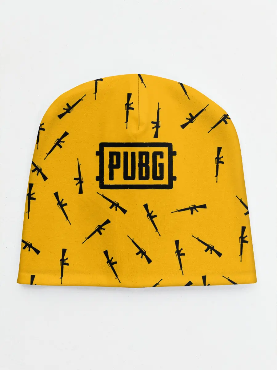 Детская шапка / PUBG АВТОМАТЫ ПАТТЕРН ЖЁЛТЫЙ